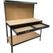 Professional Steel Workbench with Pegboard and Drawers 230kg Max Load 1100x540x1400mm |  KWT28 Makfry