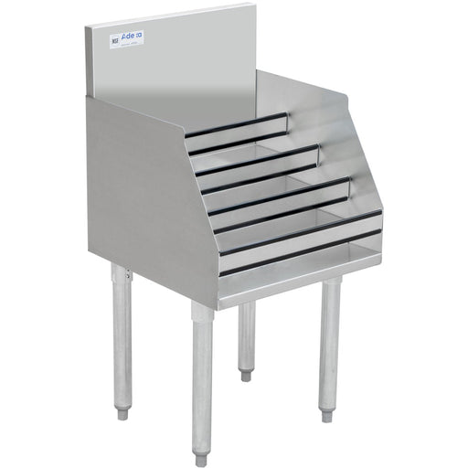 Commercial Liquor Bottle Display Rack With Backsplash Stainless Steel 760x460x760mm | Ldr1830 Makfry