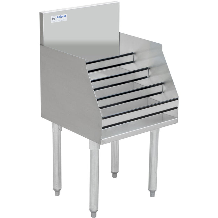 Commercial Liquor Bottle Display Rack With Backsplash Stainless Steel 760x460x760mm | Ldr1830 Makfry