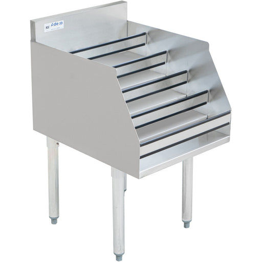 Commercial Liquor Bottle Display Rack 5 Tier With Backsplash Stainless Steel 760x580x760mm | Ldr2330 Makfry