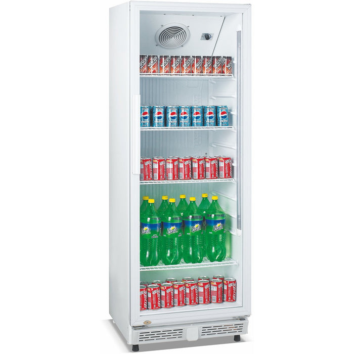 B GRADE Commercial Bottle cooler 360 litres Fan assisted cooling Hinged door White |  LG360XP B GRADE