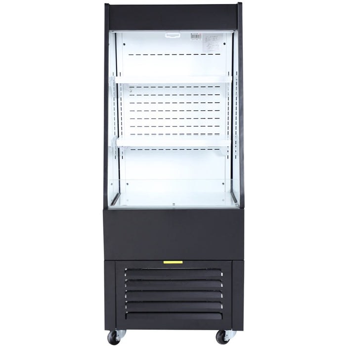 Multi Deck Refrigerator 200 litres with Night Curtain Black 600x700x1540mm |  LG1000M2W