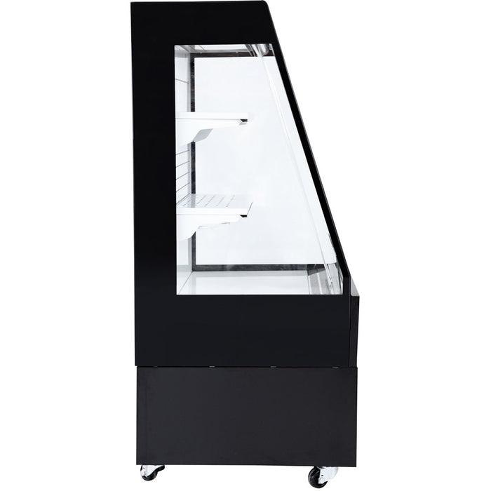 Multi Deck Refrigerator 200 litres with Night Curtain Black 600x700x1540mm |  LG1000M2W