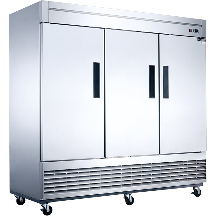 1800lt Commercial Upright Freezer Triple Door Stainless Steel |  D83F