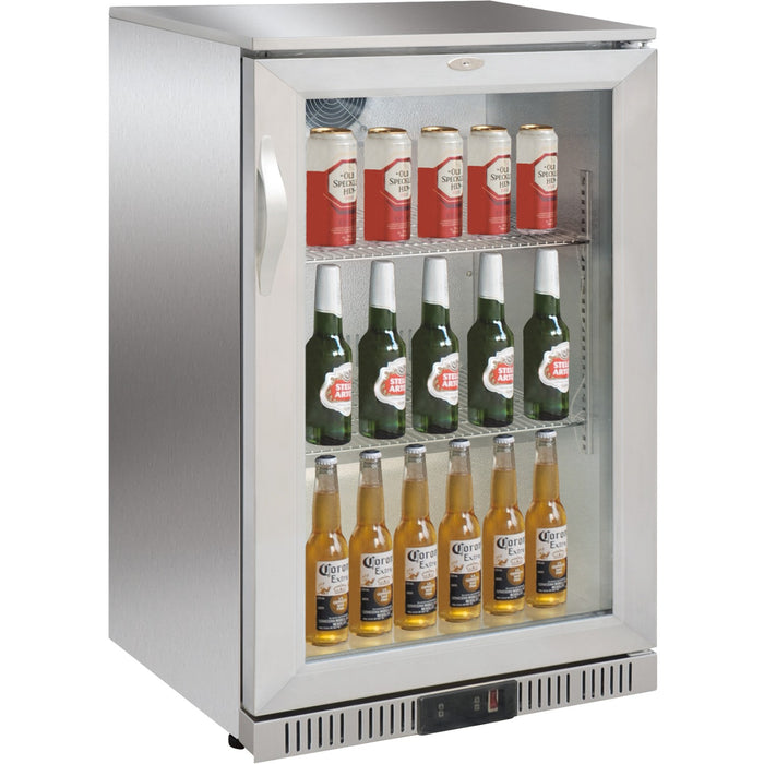 B GRADE Back bar cooler 1 hinged door 128 litres Stainless steel |  SSBC01P B GRADE