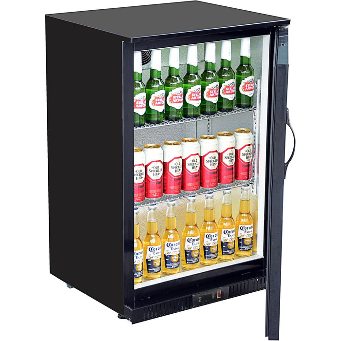 Back Bar Bottle Cooler Solid hinged door 142 litres |  LG138M