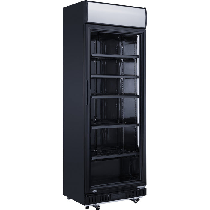 Commercial Drink cooler Upright 352 litres Dynamic cooling Hinged glass door Black |  LG352DFBLACK