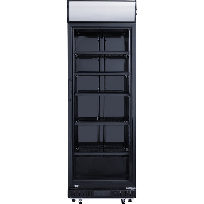 Commercial Drink cooler Upright 352 litres Dynamic cooling Hinged glass door Black |  LG352DFBLACK