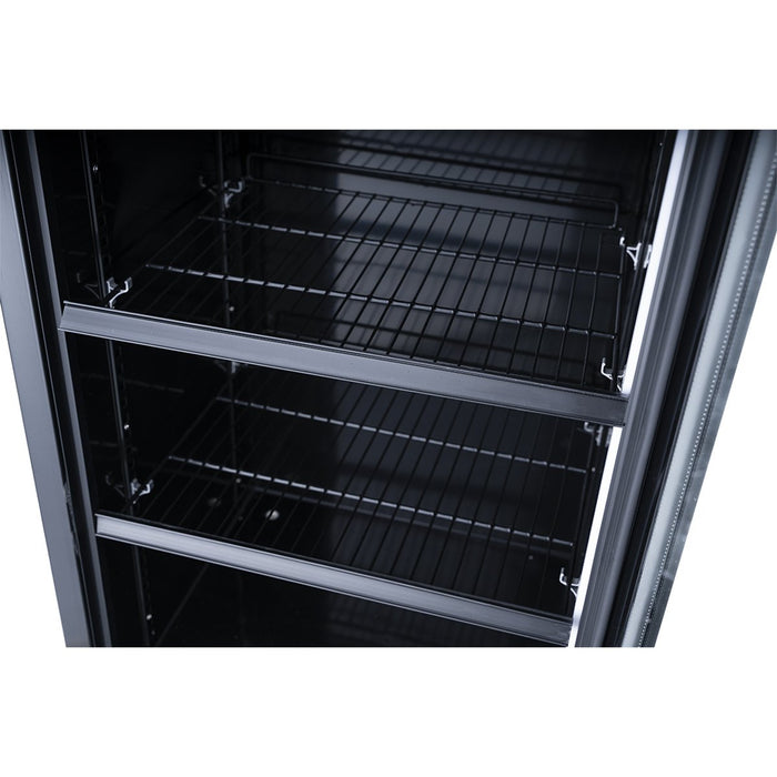 Commercial Drink cooler Upright 302 litres Dynamic cooling Hinged glass door Black |  LG302DFBLACK