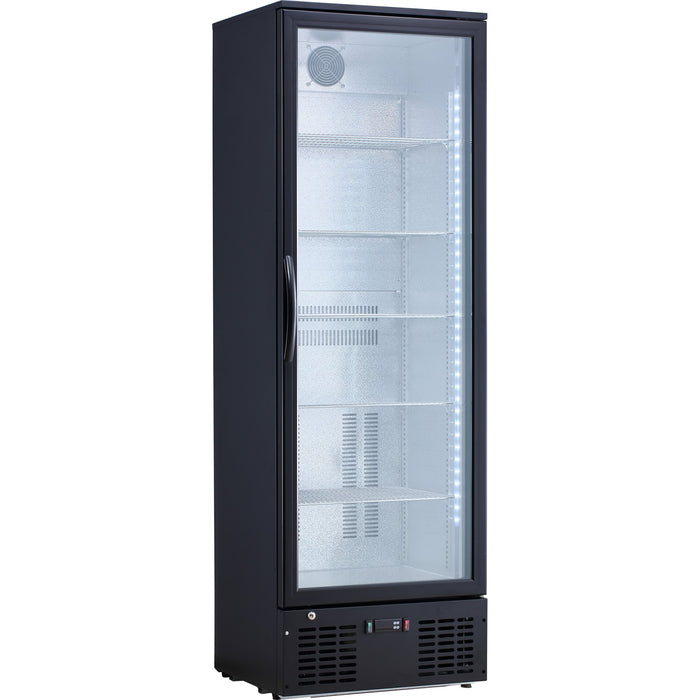 B GRADE Commercial Bar bottle cooler Upright Single door 300 litres Black |  LG310H B GRADE