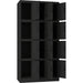Commercial Black 12 Door Locker 900x400x1800mm | Locker12 Twblack Makfry