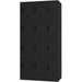 Commercial Black 12 Door Locker 900x400x1800mm | Locker12 Twblack Makfry