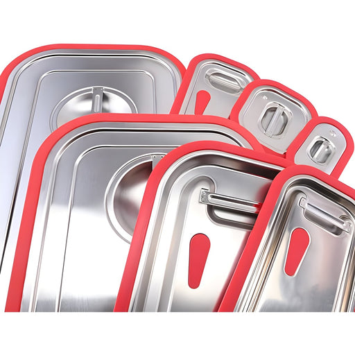 Stainless steel & Silicone Sealing Gastronorm Container Lid GN1/9 |  819LS Makfry