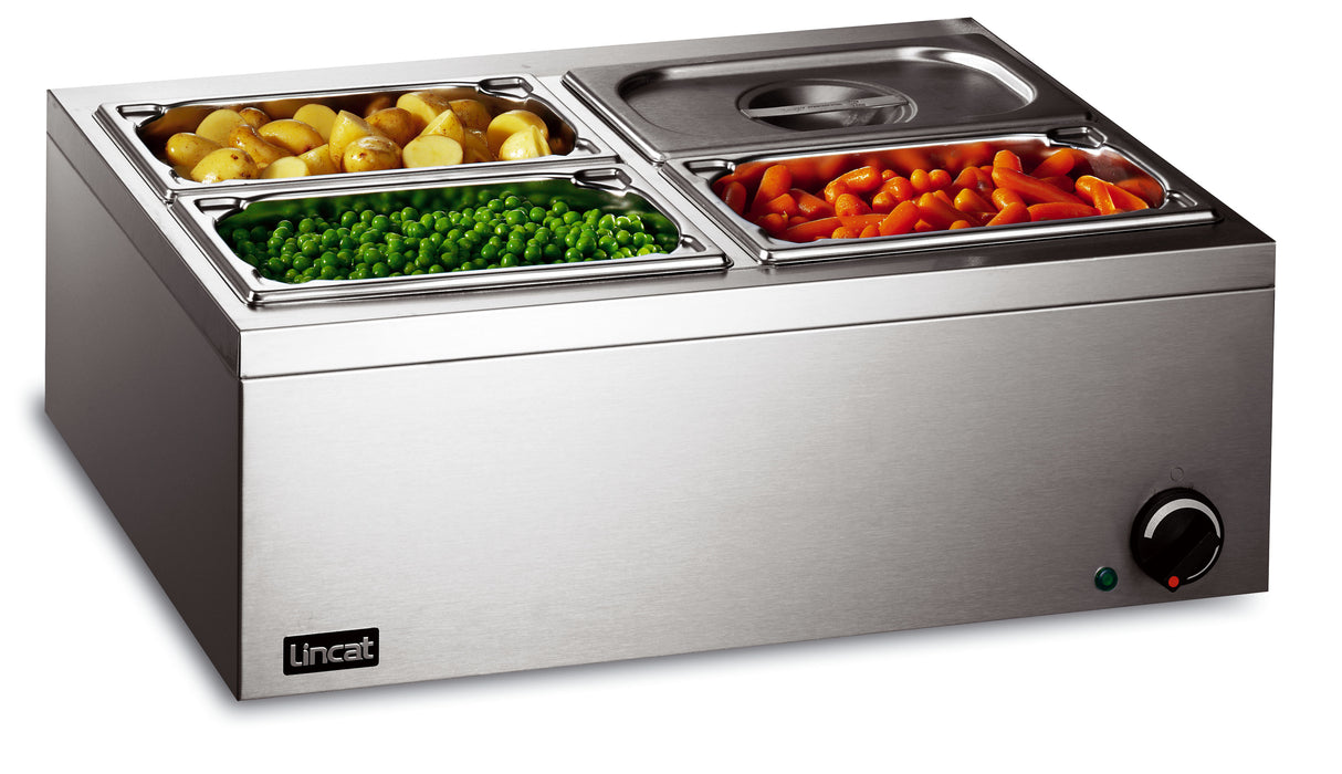 Lynx Electric Counter-top Bain Marie - Dry Heat - inc. 4 x 1/4 GN Dishes - W 565 mm - 0.5 kW
