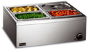 Lynx Electric Counter-top Bain Marie - Dry Heat - inc. 4 x 1/4 GN Dishes - W 565 mm - 0.5 kW