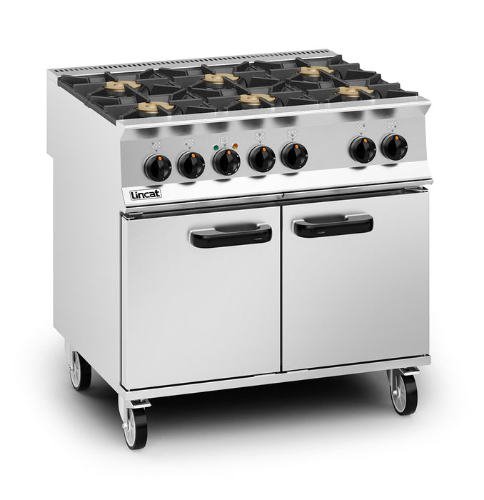 Opus Dual Fuel [Propane Gas] Free-standing Oven Range - 6 Burners - W 900 mm - 40.2 kW