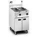 Opus Electric Free-standing Twin Tank Fryer with Pumped Filtration - 2 Baskets - W 600 mm - 24.0 kW