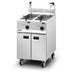 Opus Electric Free-standing Twin Tank Fryer with Pumped Filtration - 2 Baskets - W 600 mm - 24.0 kW