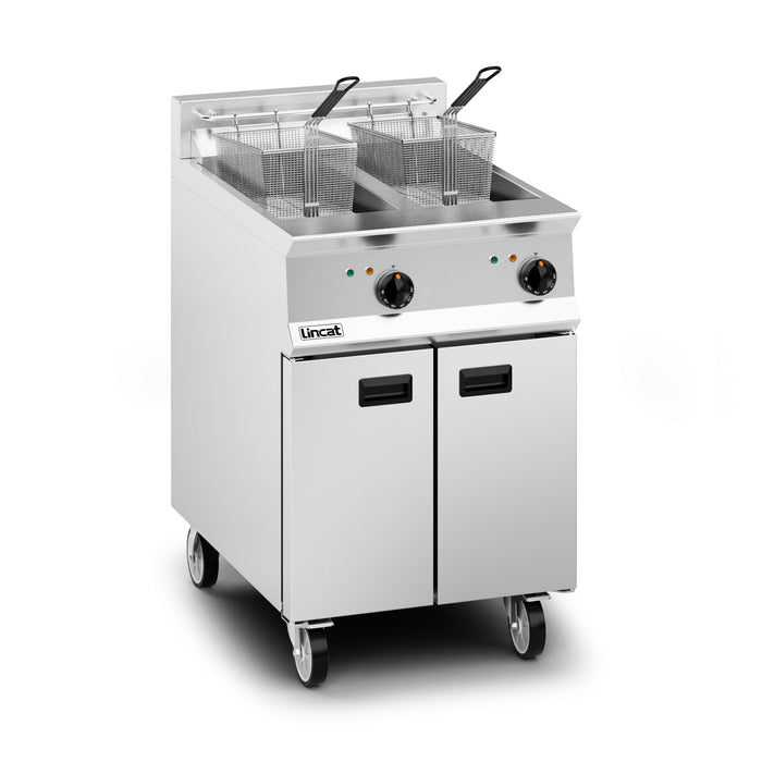 Opus Electric Free-standing Twin Tank Fryer - 2 Baskets - W 600 mm - 24.0 kW