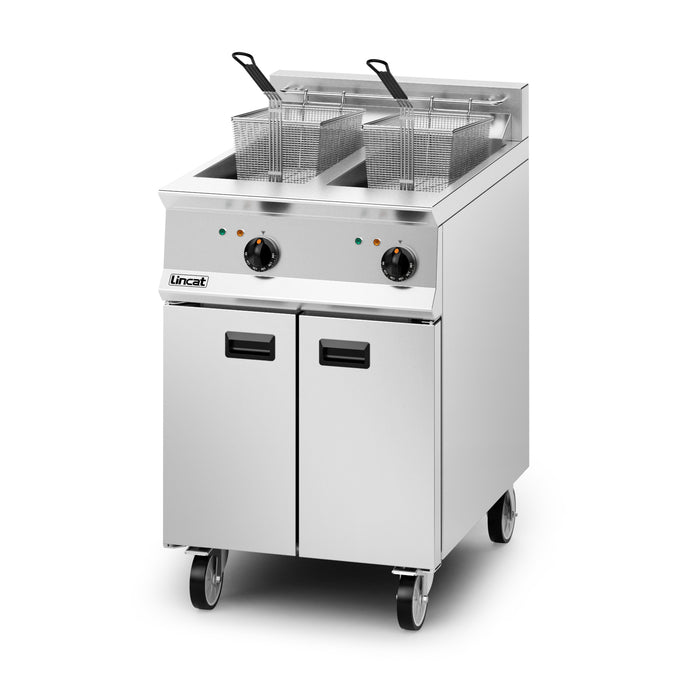 Opus Electric Free-standing Twin Tank Fryer - 2 Baskets - W 600 mm - 24.0 kW