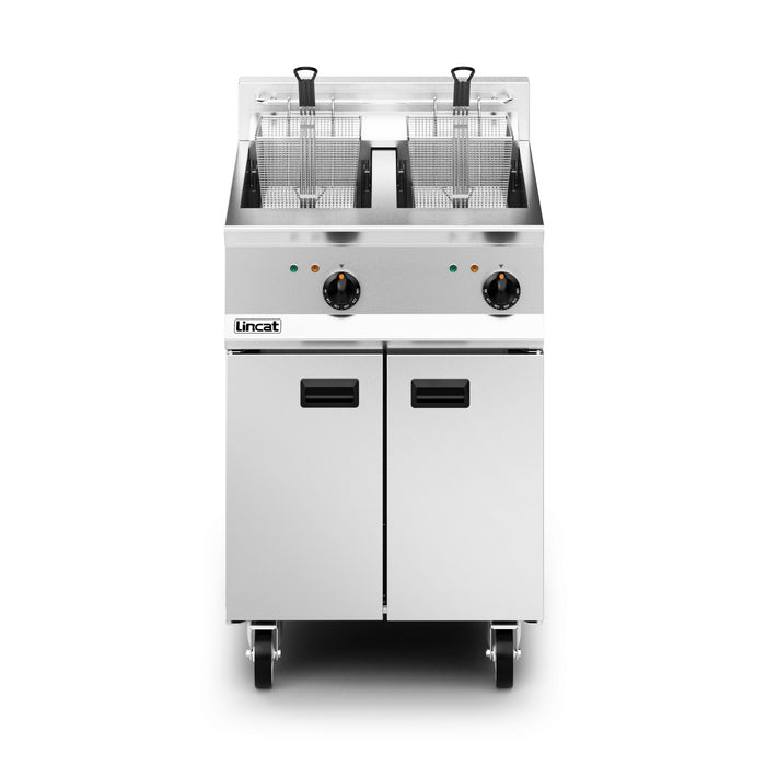 Opus Electric Free-standing Twin Tank Fryer - 2 Baskets - W 600 mm - 24.0 kW