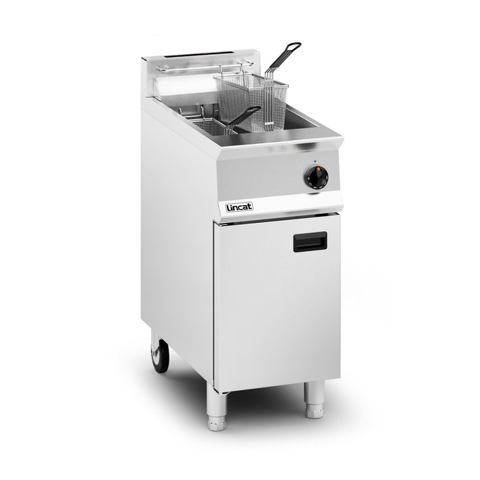 Opus Propane Gas Free-standing Single Tank Fryer - 2 Baskets - W 400 mm - 23.0 kW