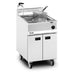 Opus Propane Gas Free-standing Single Tank Fryer with Pumped Filtration - 2 Baskets - W 600 mm - 30.0 kW