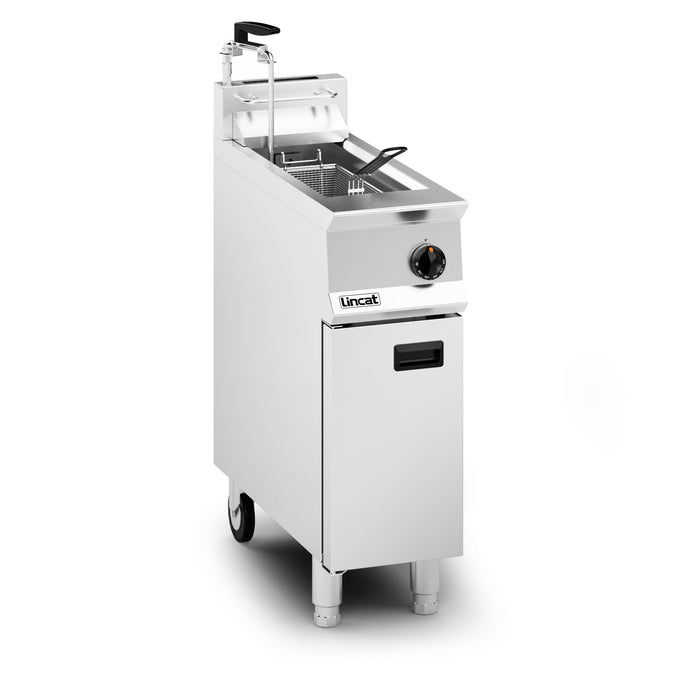 Opus Propane Gas Free-standing Single Tank Fryer with Pumped Filtration - 1 Basket - W 300 mm - 16.0 kW