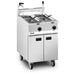 Opus Propane Gas Free-standing Twin Tank Fryer with Pumped Filtration - 2 Baskets - W 600 mm - 32.0 kW