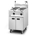 Opus Propane Gas Free-standing Twin Tank Fryer with Pumped Filtration - 2 Baskets - W 600 mm - 32.0 kW