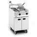 Opus Propane Gas Free-standing Twin Tank Fryer with Pumped Filtration - 2 Baskets - W 600 mm - 32.0 kW