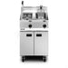 Opus Propane Gas Free-standing Twin Tank Fryer with Pumped Filtration - 2 Baskets - W 600 mm - 32.0 kW