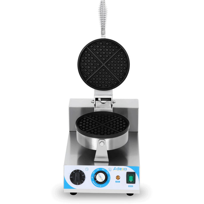 Commercial Premium Waffle maker Single Round |  MARWF1 Makfry