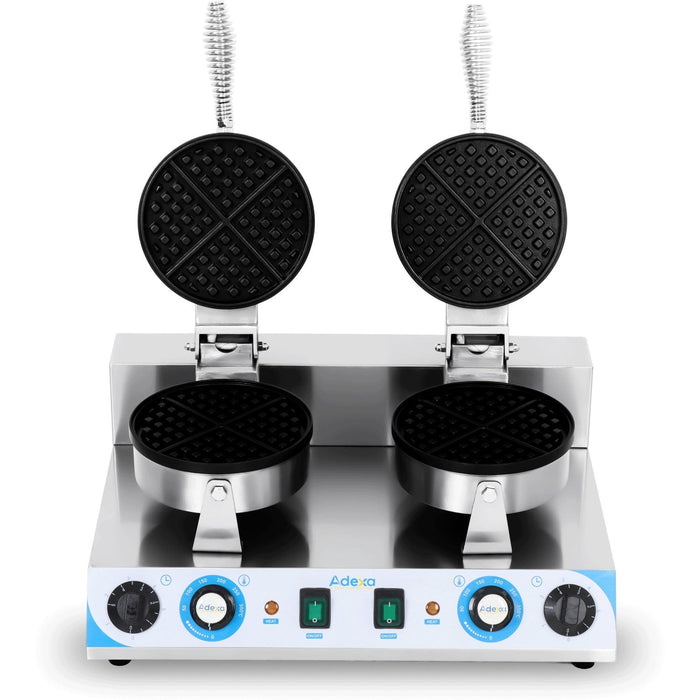 B GRADE Commercial Premium Waffle maker Double Round |  MARWF2 B GRADE Makfry