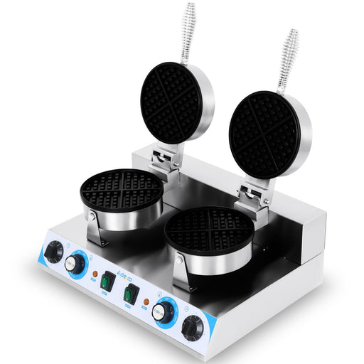 Commercial Premium Waffle Maker Double Round |  Marwf2 Makfry