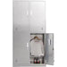 Commercial Stainless Steel Locker 4 Doors 900x420x1800mm |  Mb18090 Ss4 Dl Makfry