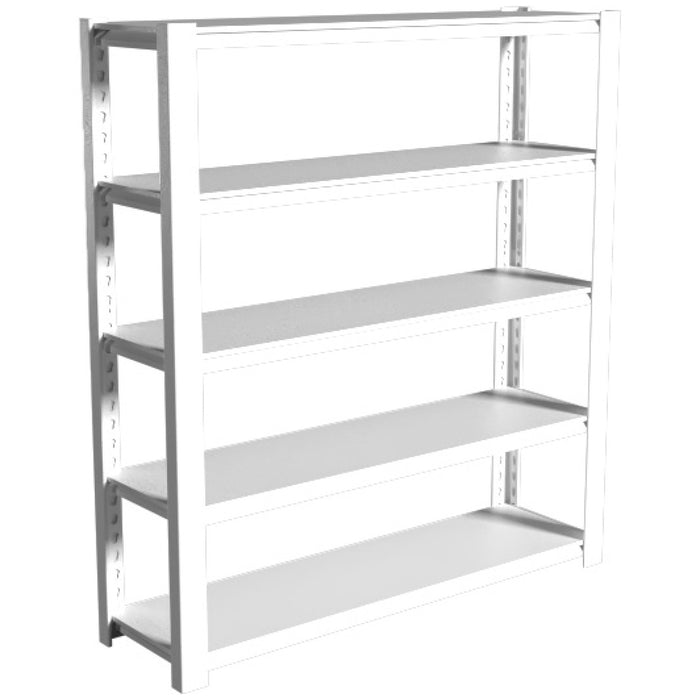 B GRADE Commercial Shelving Unit 5 Tier 100kg 1200x400x1830mm White |  MB183120SR B GRADE