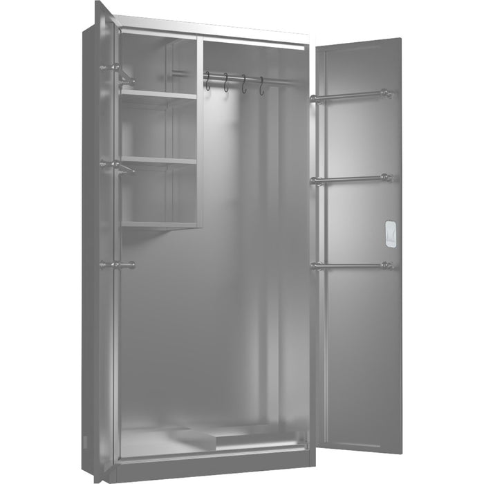 B GRADE Commercial Stainless Steel Cleaning Cabinet 2 Doors 900x400x1800mm |  MBSS201H1802DCC B GRADE