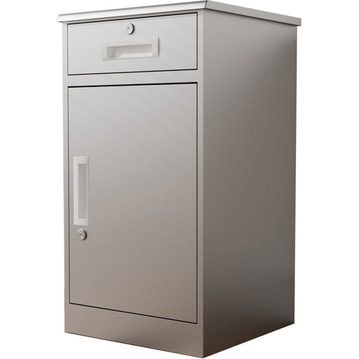 Commercial Stainless Steel Cabinet with 1 Door & 1 Drawer 400x400x750mm |  MBSS201H751DC Makfry