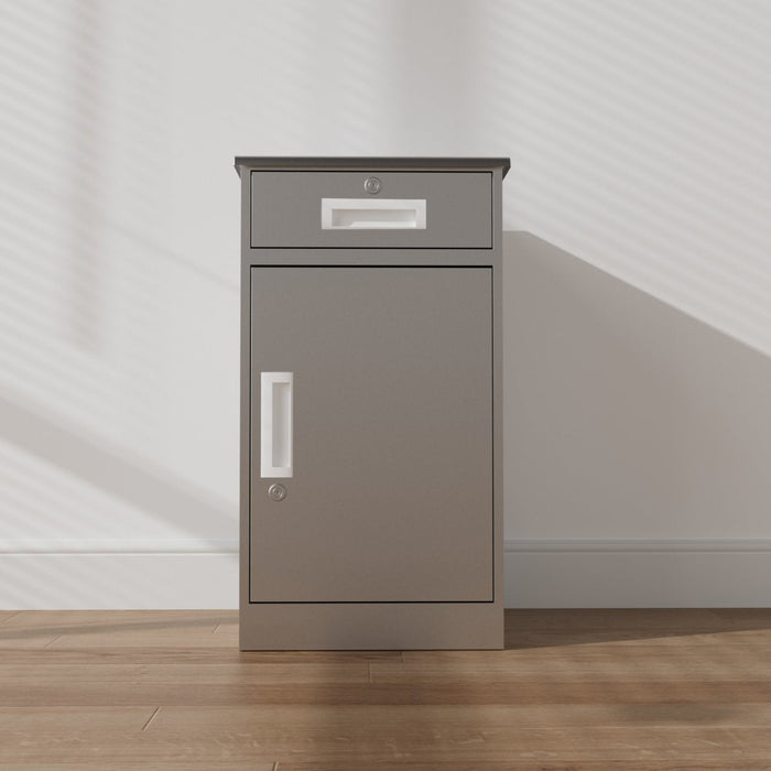 Commercial Stainless Steel Cabinet with 1 Door & 1 Drawer 400x400x750mm |  MBSS201H751DC Makfry