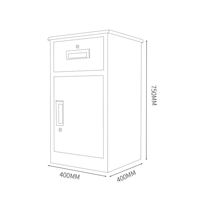 B GRADE Commercial Stainless Steel Cabinet with 1 Door & 1 Drawer 400x400x750mm |  MBSS201H751DC B GRADE