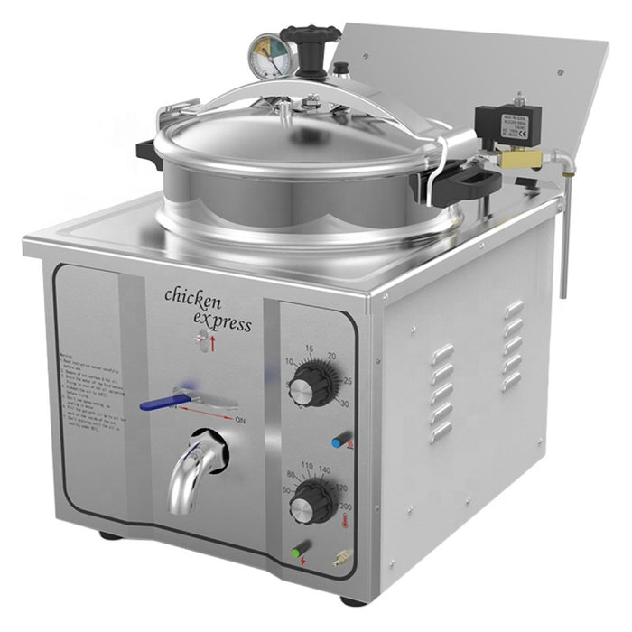 Commercial Pressure Fryer 15 litres 3kW Countertop |  MDXZ16