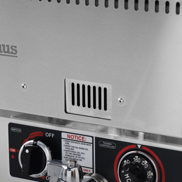 Infernus Countertop Twin Tank Gas Fryer NG Canmac Catering Equipment