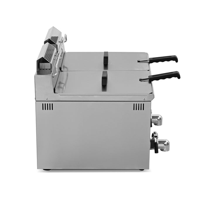 Infernus Countertop Twin Tank Gas Fryer LPG Canmac Catering Equipment
