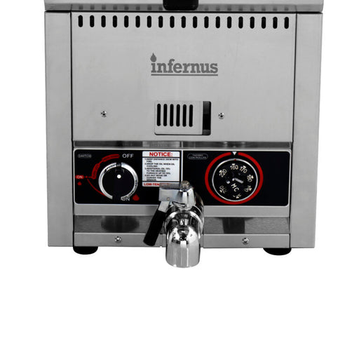 Infernus Countertop Single Tank Gas Fryer LPG Canmac Catering Equipment