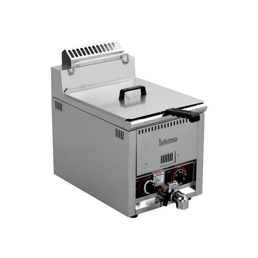 Infernus Countertop Single Tank Gas Fryer LPG Canmac Catering Equipment