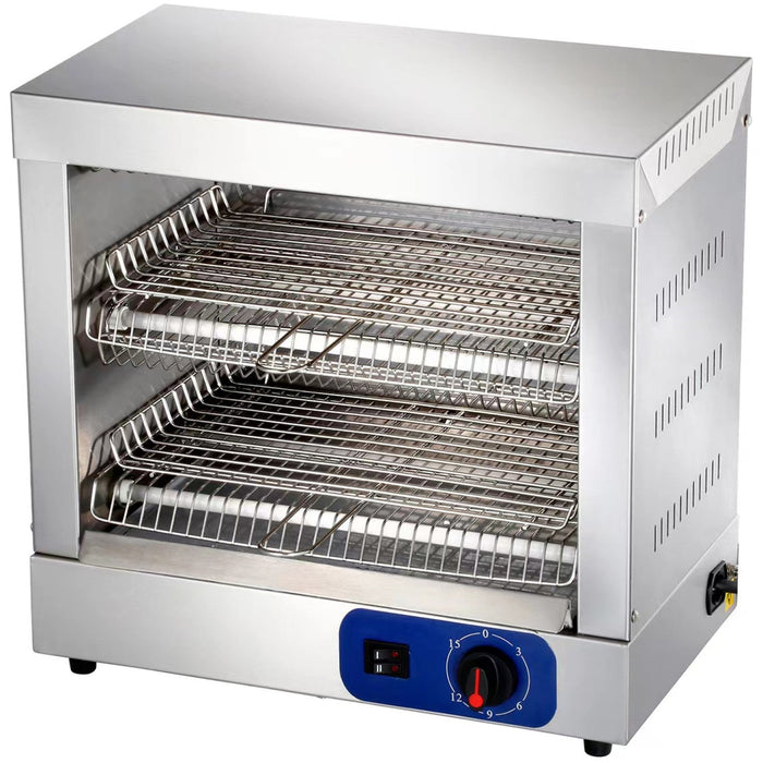 Commercial Quartz Salamander Toaster Oven Double 490x260x370mm 3k W | Mhq300 Makfry