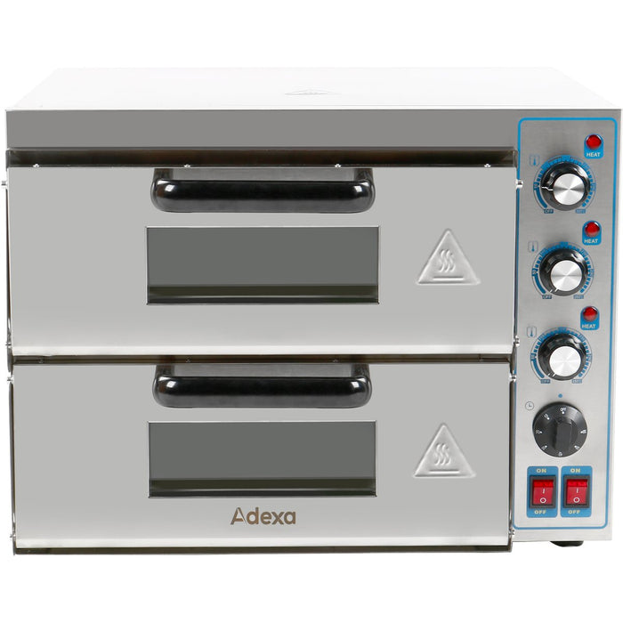 Electric Pizza oven 2 Chambers 410x420mm |  MLP2ST