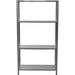 Commercial Galvanized Steel 4 Tier Shelving Unit 180kg Loading Capacity 900x300x1672mm |  MS43 Makfry