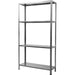 Commercial Galvanized Steel 4 Tier Shelving Unit 180kg Loading Capacity 900x300x1672mm |  MS43 Makfry